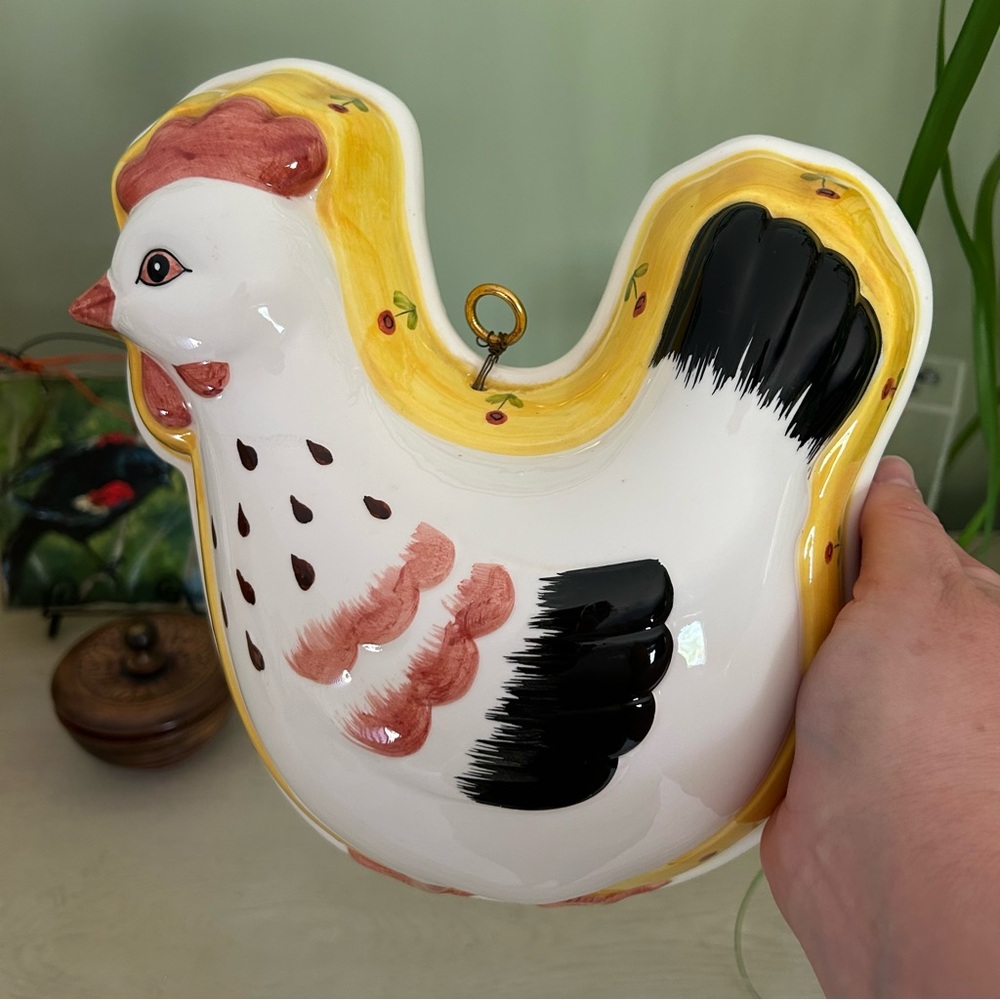 Vintage HIMARK Gourmet Kitchen Ceramic Mold Wall Rooster Decor Japan